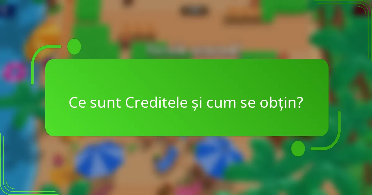 Ce sunt Creditele și cum se obțin?