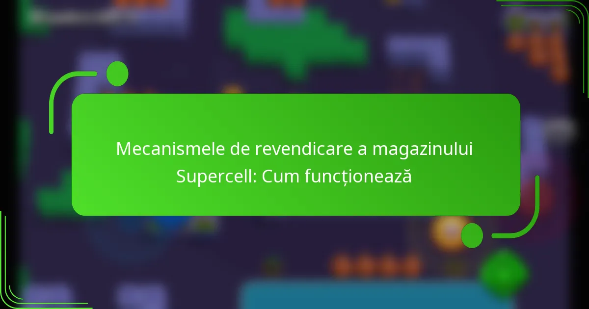Mecanismele de revendicare a magazinului Supercell: Cum funcționează